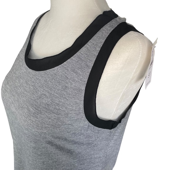 Loft NEW Black and Grey Sleeveless Tank Blouse Petite Small - Picture 4 of 14